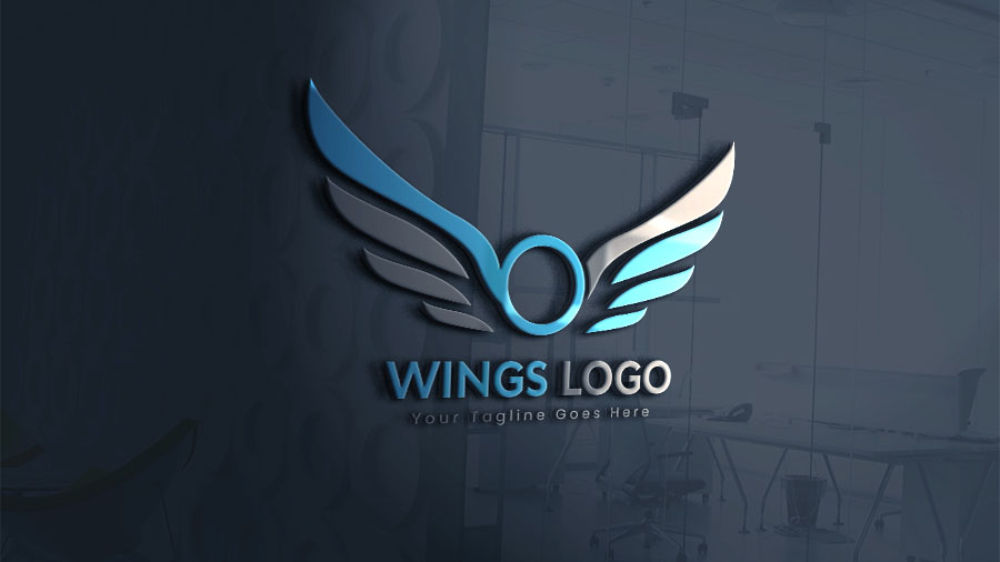 Show off your logo, text, icon or any other graphics with this amazing effect in adobe photoshop. Wings Logo Design 3d Mockup Photoshop Tutorial