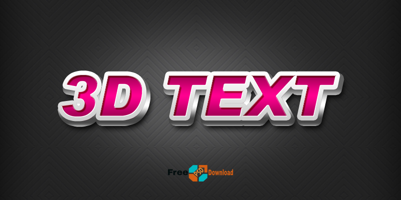 To apply this effect to your text or logo just edit the smart object. 3d Text Effect Free Psd Downloads Get Reviews Download