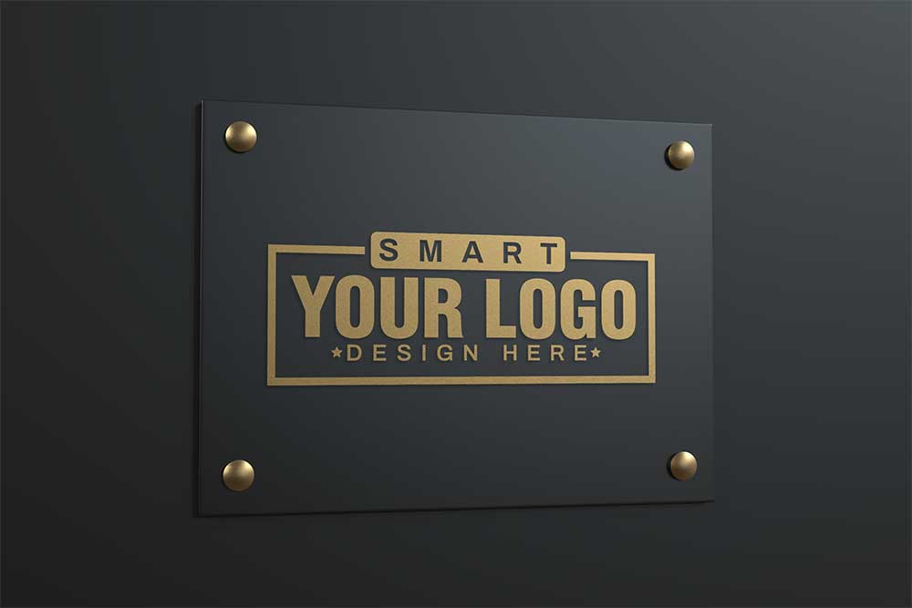 21+ Download 3D Glass Window Logo Mockup Psd Free&nbsp;PSD