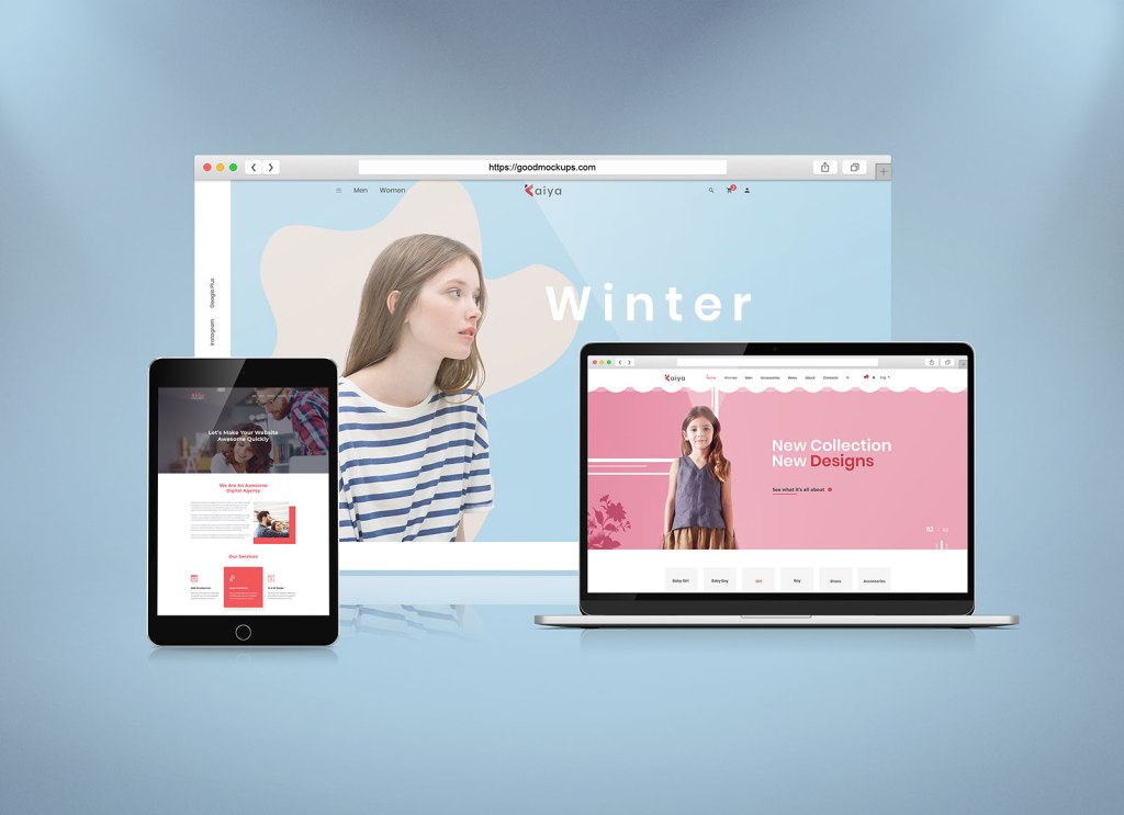 32+ Download Responsive Web Design Mockup Psd PSD